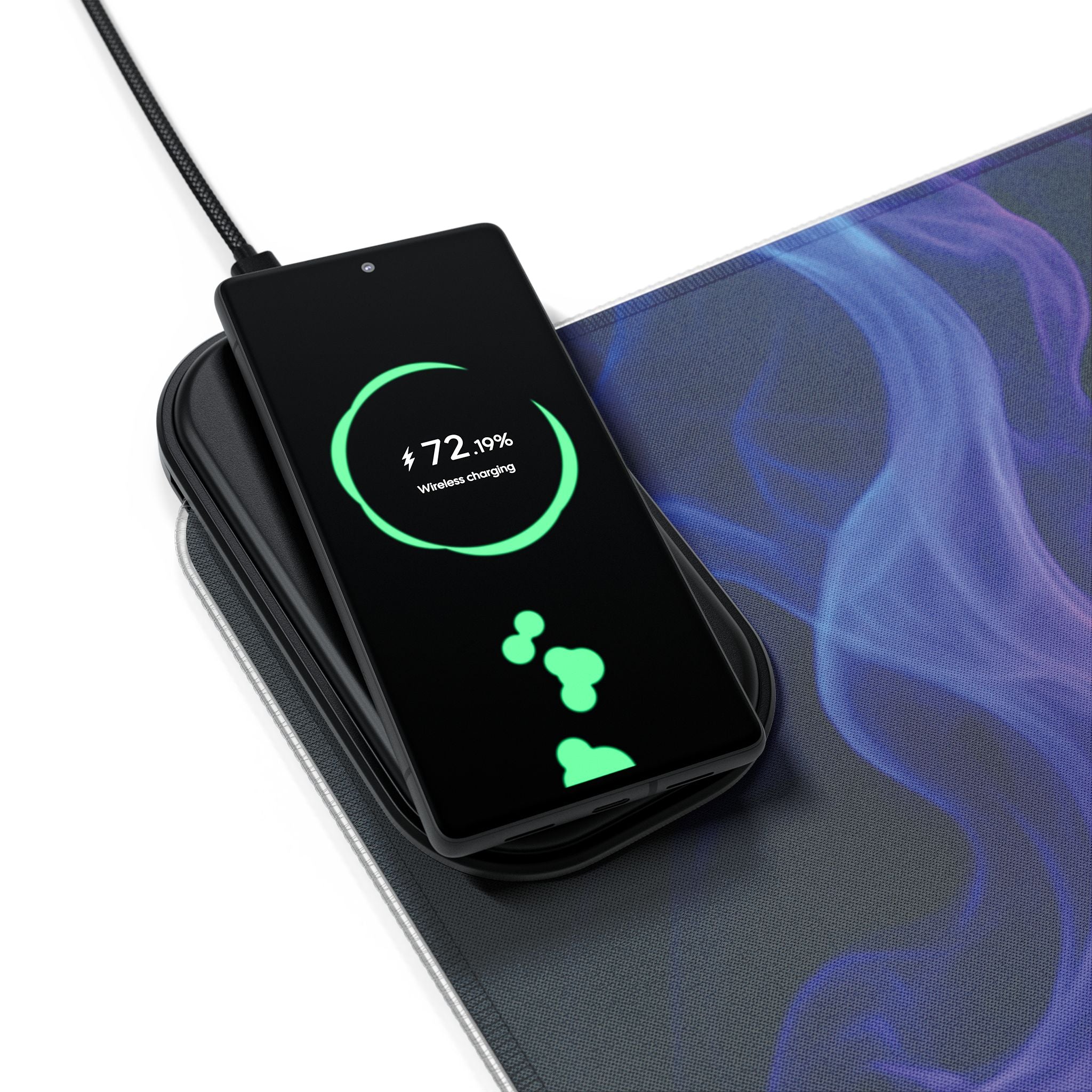 LED Gaming Mouse Pad: Wireless Charging, RGB Light-Up Desk Accessory, Perfect Gift for Gamers, Home Office Decor, PC Gaming Essentials