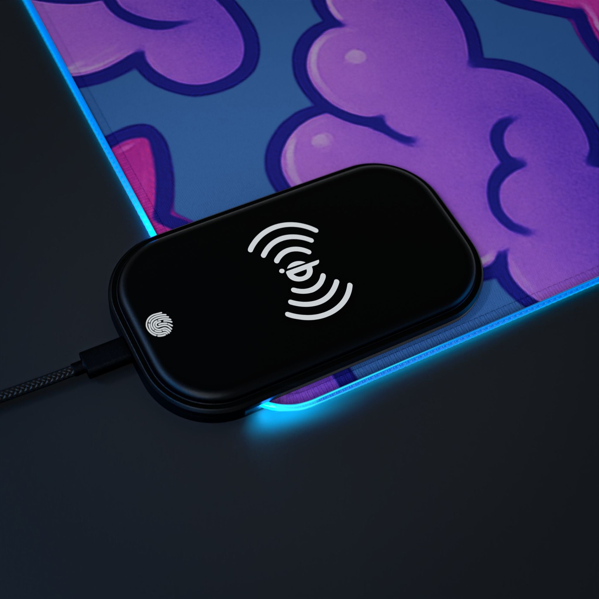 LED Gaming Mouse Pad, Wireless Charging