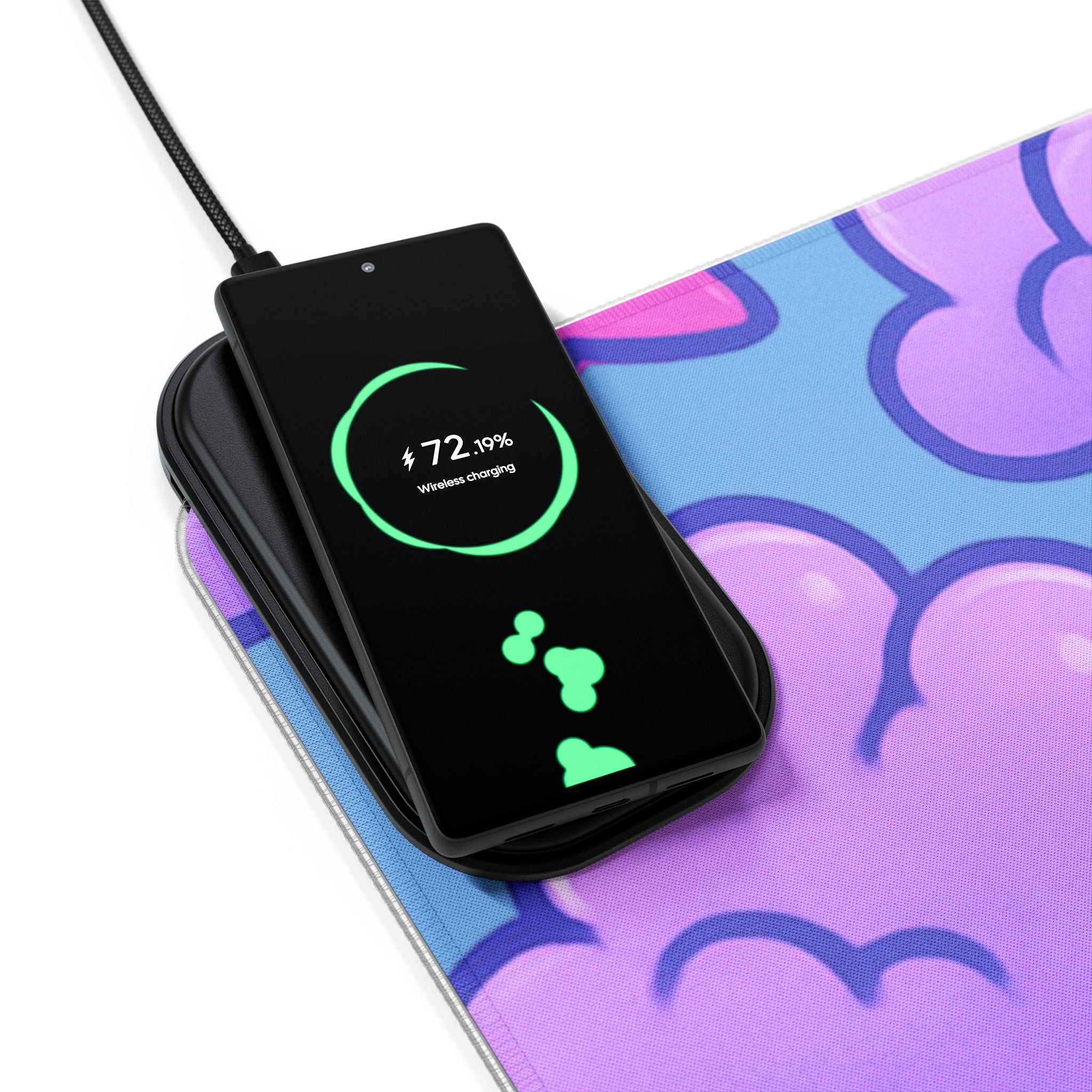LED Gaming Mouse Pad, Wireless Charging