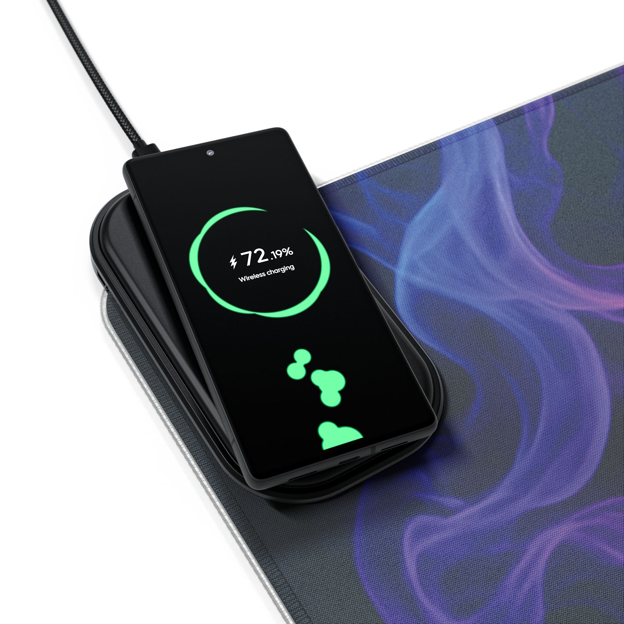 LED Gaming Mouse Pad: Wireless Charging, RGB Light-Up Desk Accessory, Perfect Gift for Gamers, Home Office Decor, PC Gaming Essentials