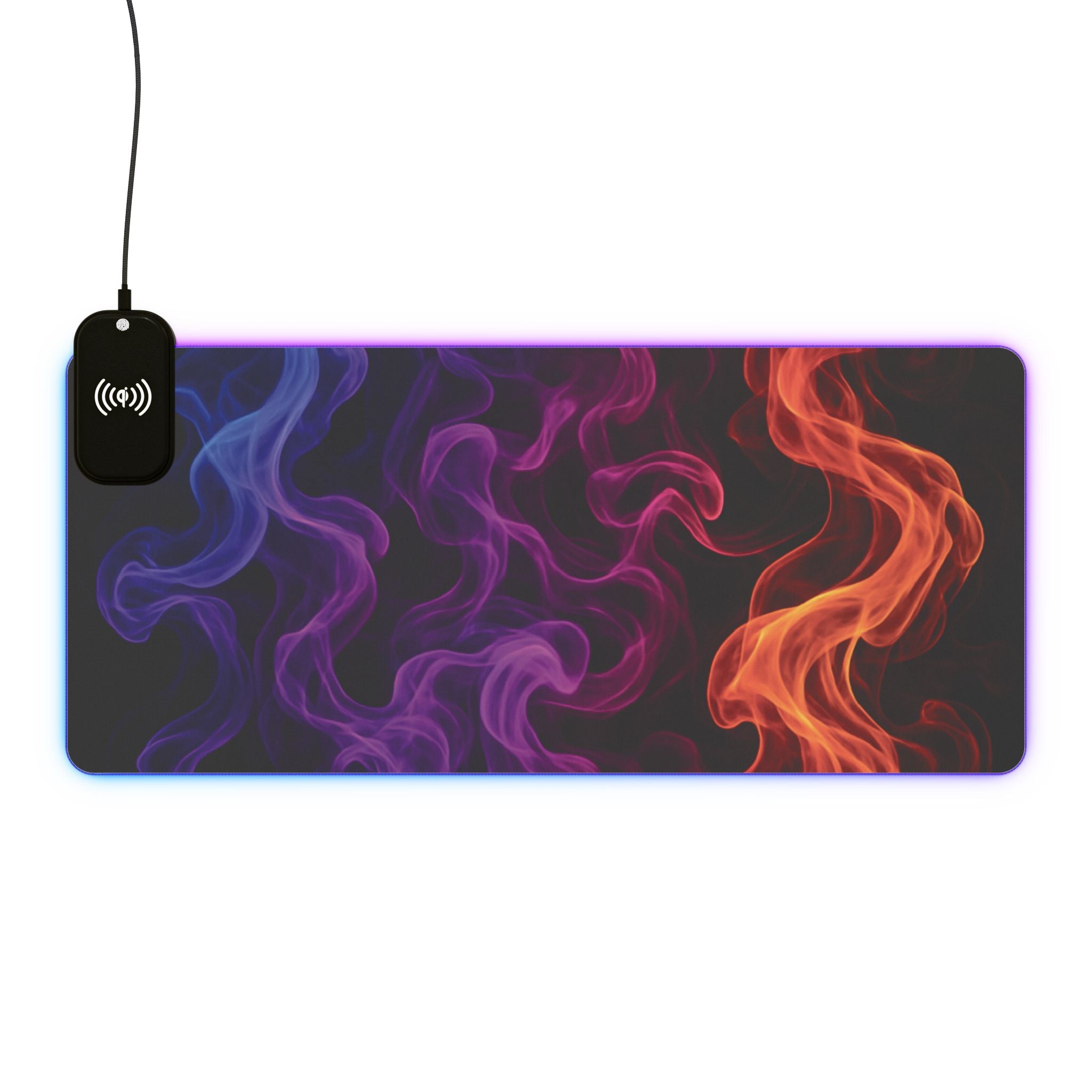 LED Gaming Mouse Pad: Wireless Charging, RGB Light-Up Desk Accessory, Perfect Gift for Gamers, Home Office Decor, PC Gaming Essentials