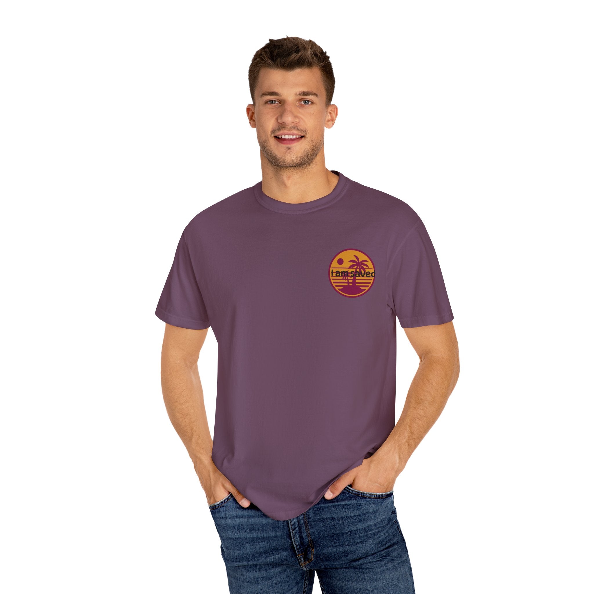 Sunset Palm Tree Unisex T-Shirt | Soft Beach Vibes | Perfect for Summer, Vacations, Gifts, Beach Days, Relaxation
