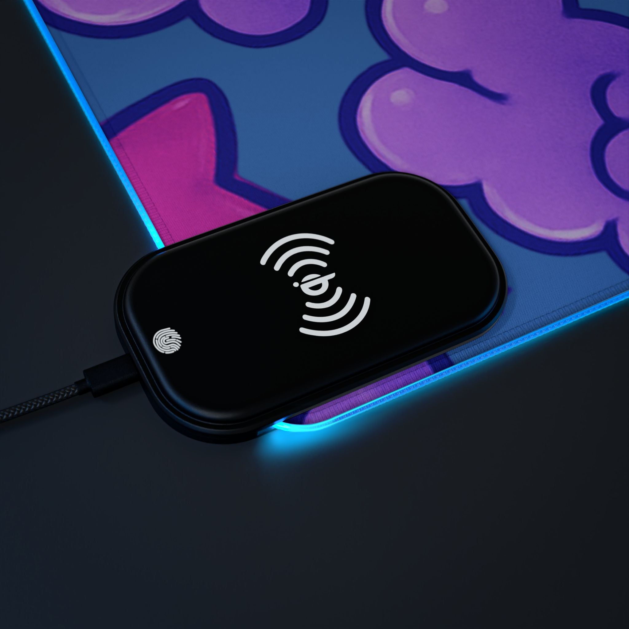 LED Gaming Mouse Pad, Wireless Charging