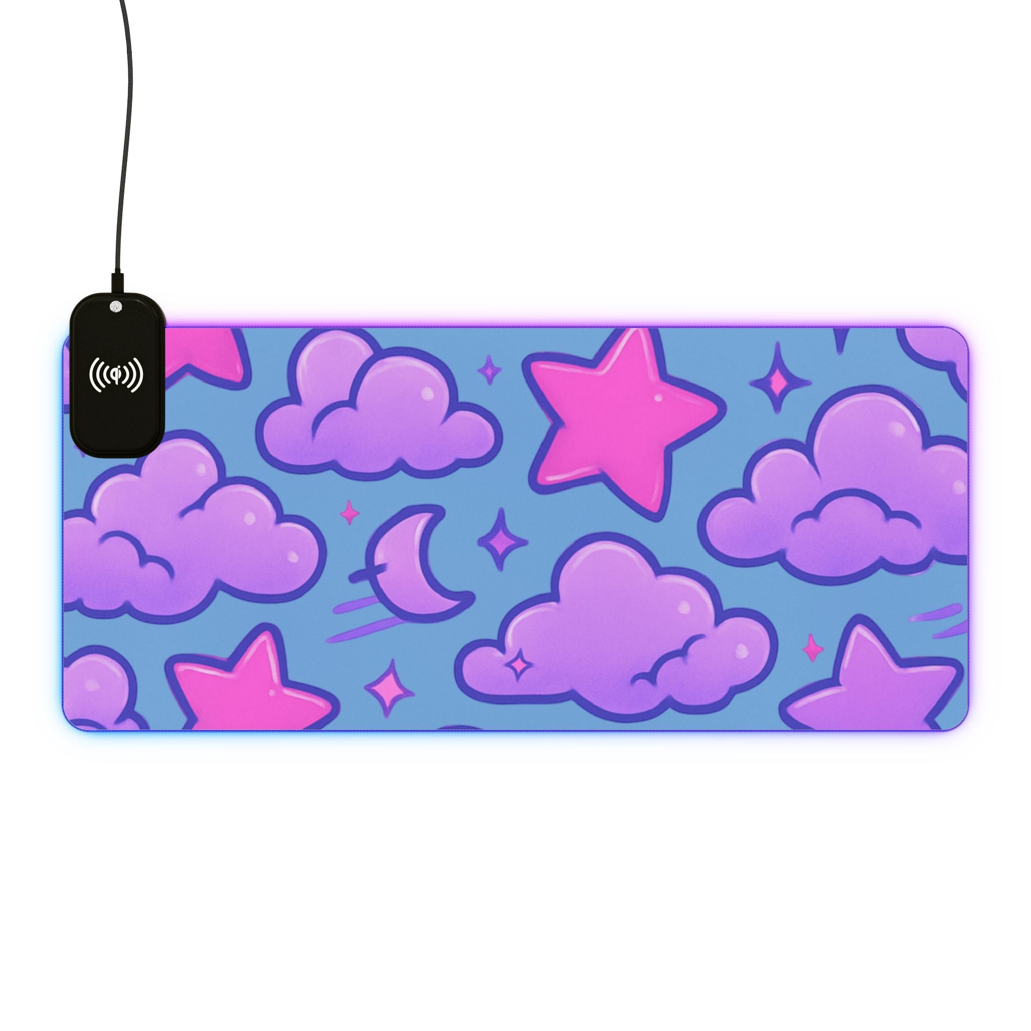 LED Gaming Mouse Pad, Wireless Charging