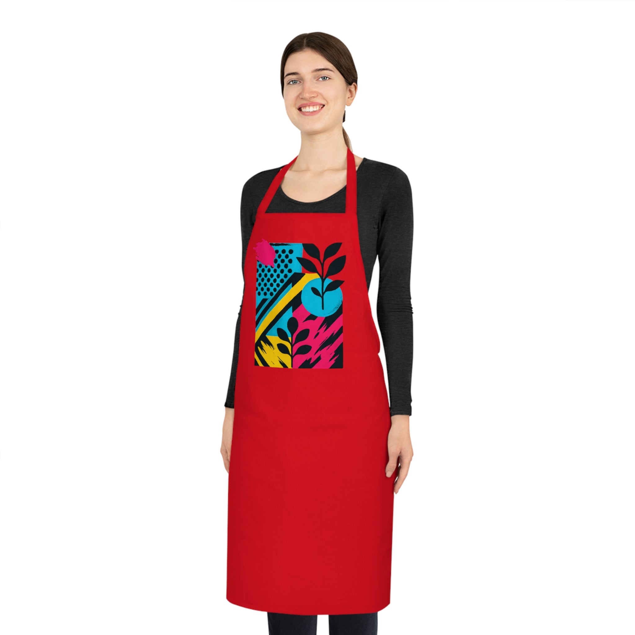 Colorful Cotton Apron for Chefs, Gardeners, and Creatives | Perfect Gift for Cooking, Baking, Grilling, and Crafting | Unique Kitchen Tool