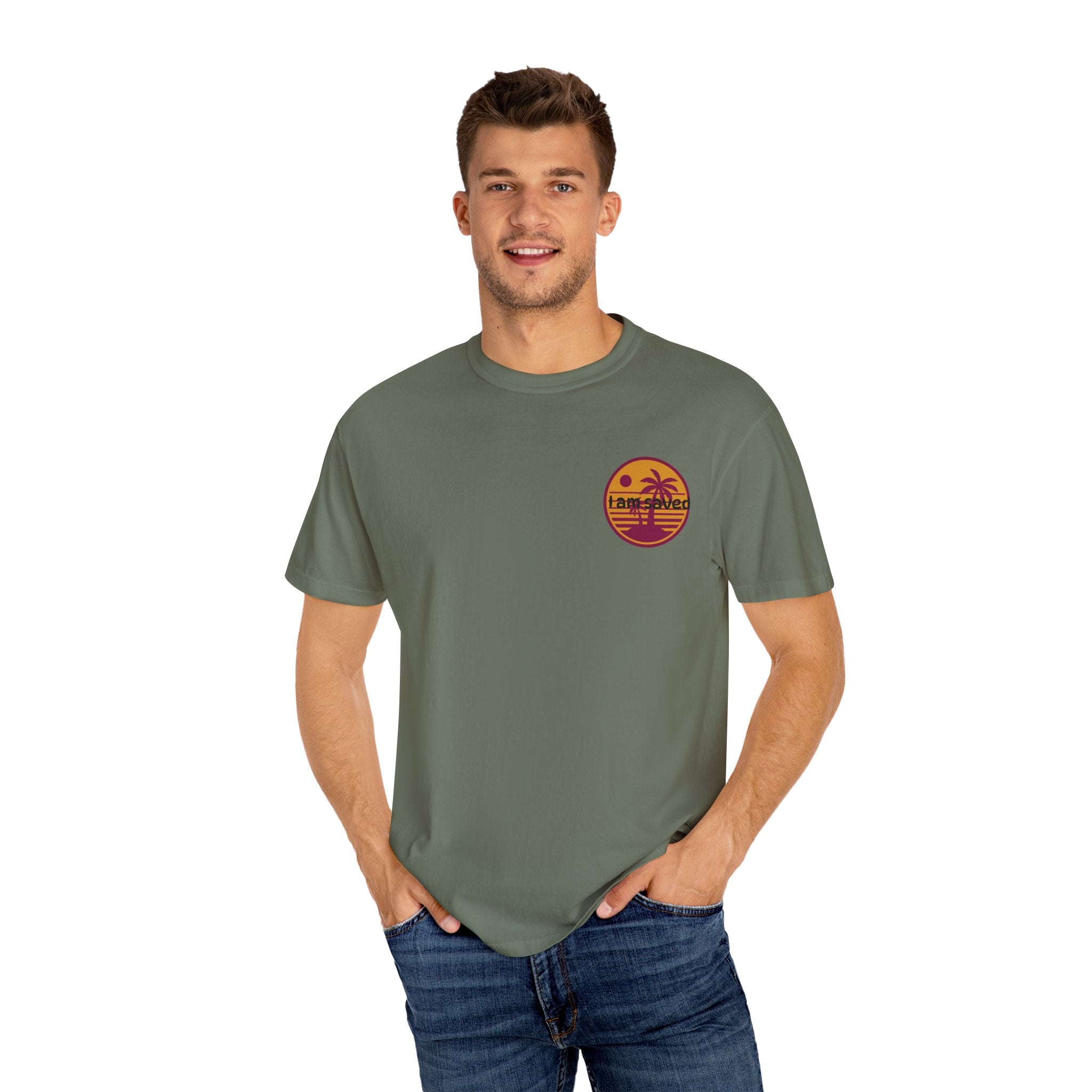 Sunset Palm Tree Unisex T-Shirt | Soft Beach Vibes | Perfect for Summer, Vacations, Gifts, Beach Days, Relaxation