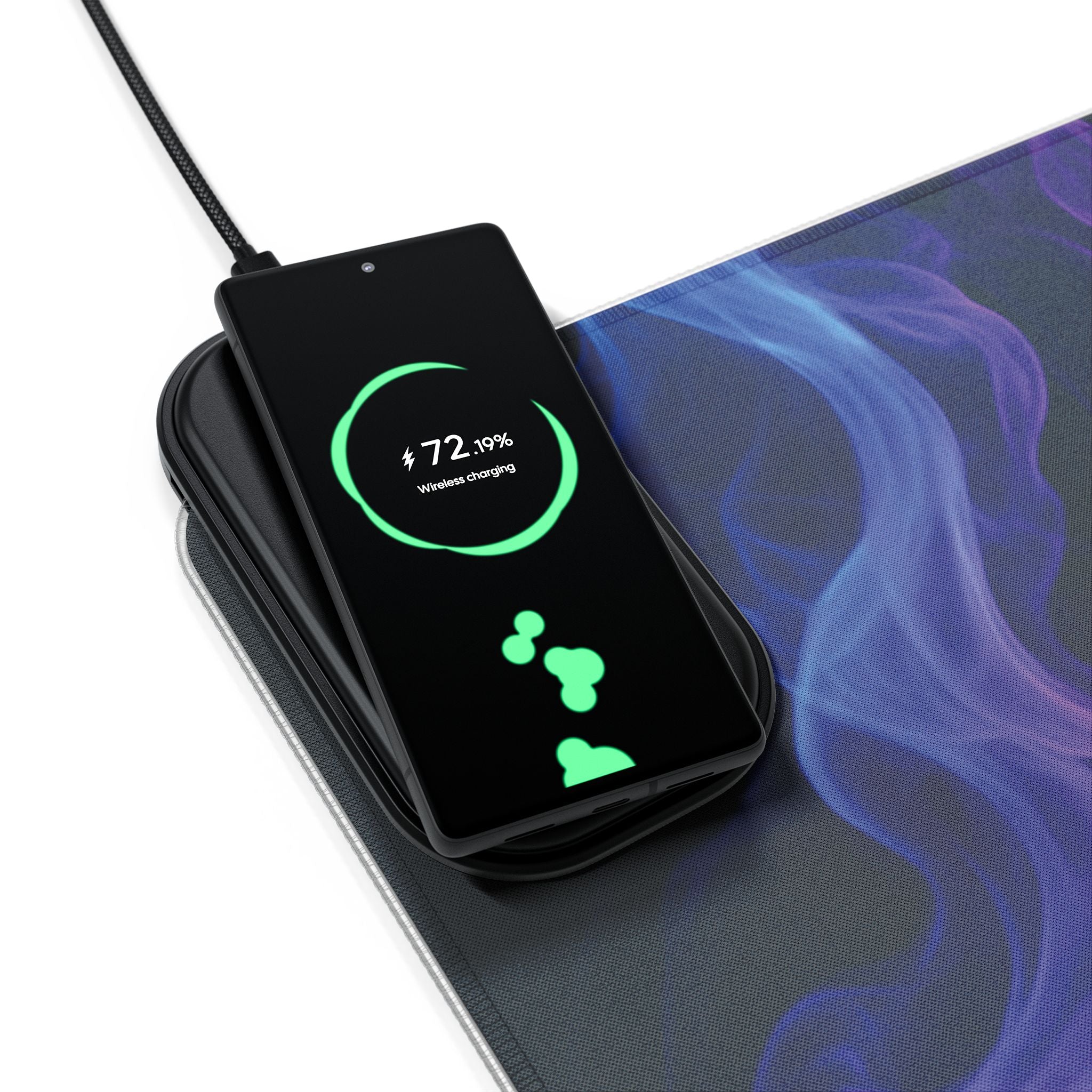 LED Gaming Mouse Pad: Wireless Charging, RGB Light-Up Desk Accessory, Perfect Gift for Gamers, Home Office Decor, PC Gaming Essentials