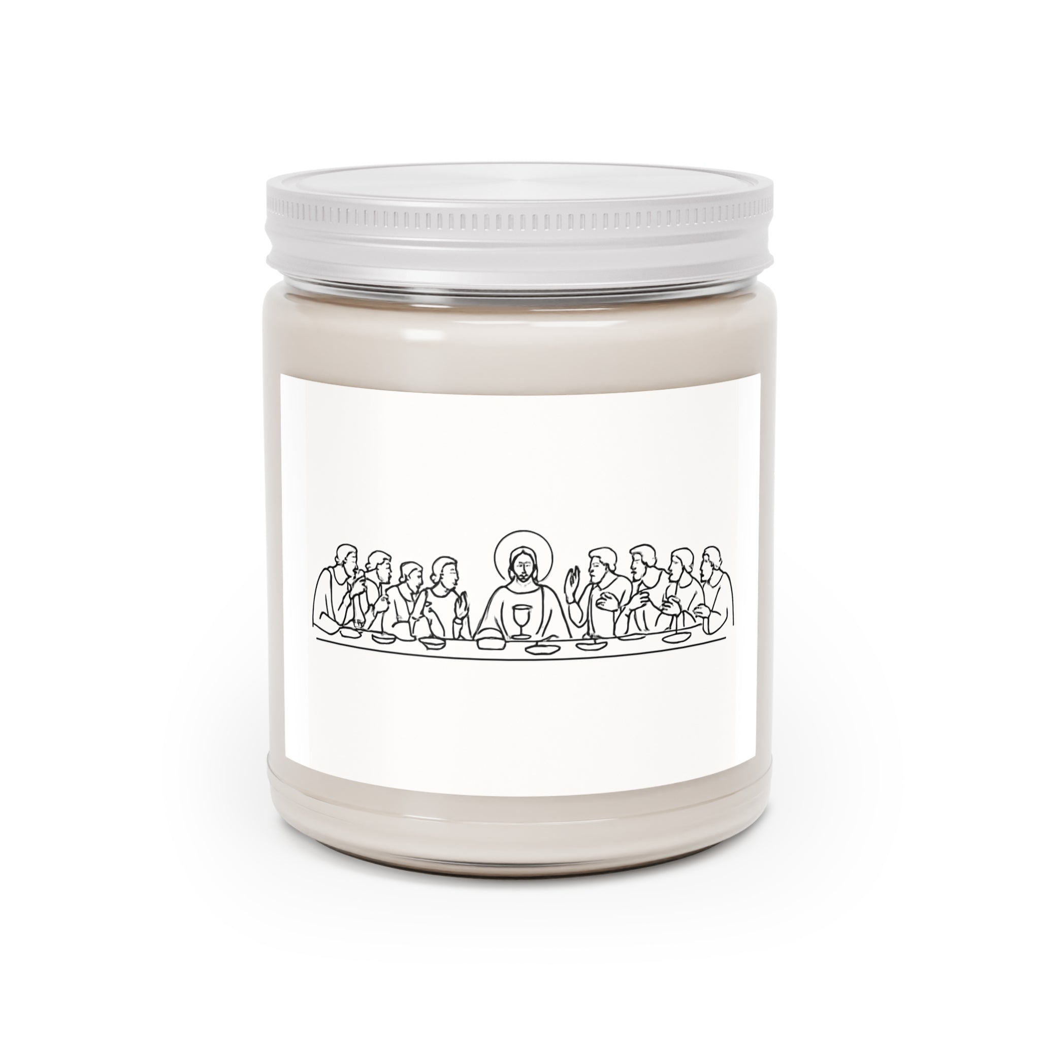 Scented Soy Candles with White Lid, 9oz