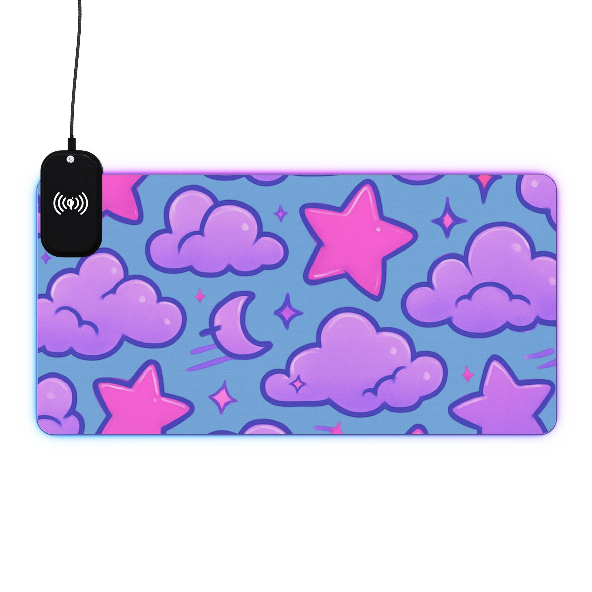 LED Gaming Mouse Pad, Wireless Charging