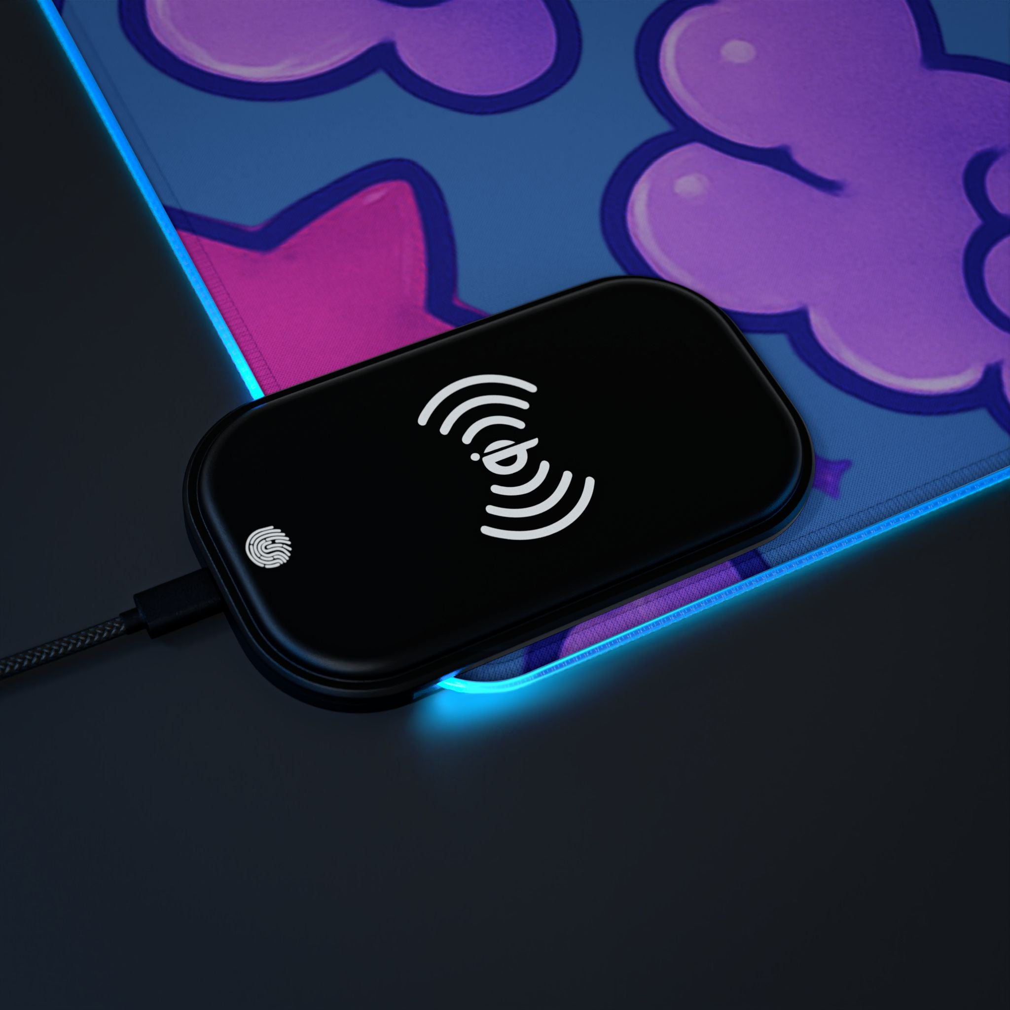 LED Gaming Mouse Pad, Wireless Charging
