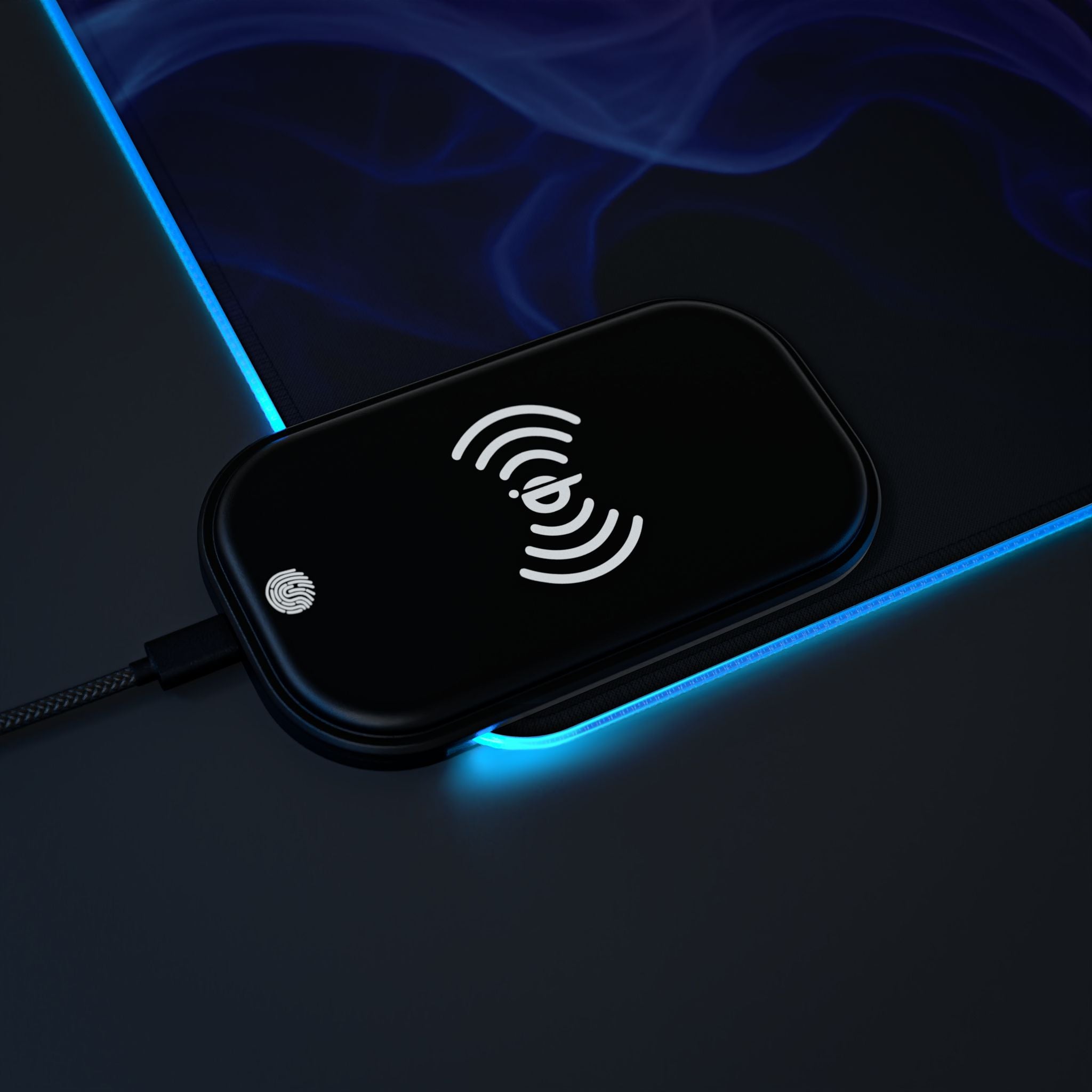 LED Gaming Mouse Pad: Wireless Charging, RGB Light-Up Desk Accessory, Perfect Gift for Gamers, Home Office Decor, PC Gaming Essentials