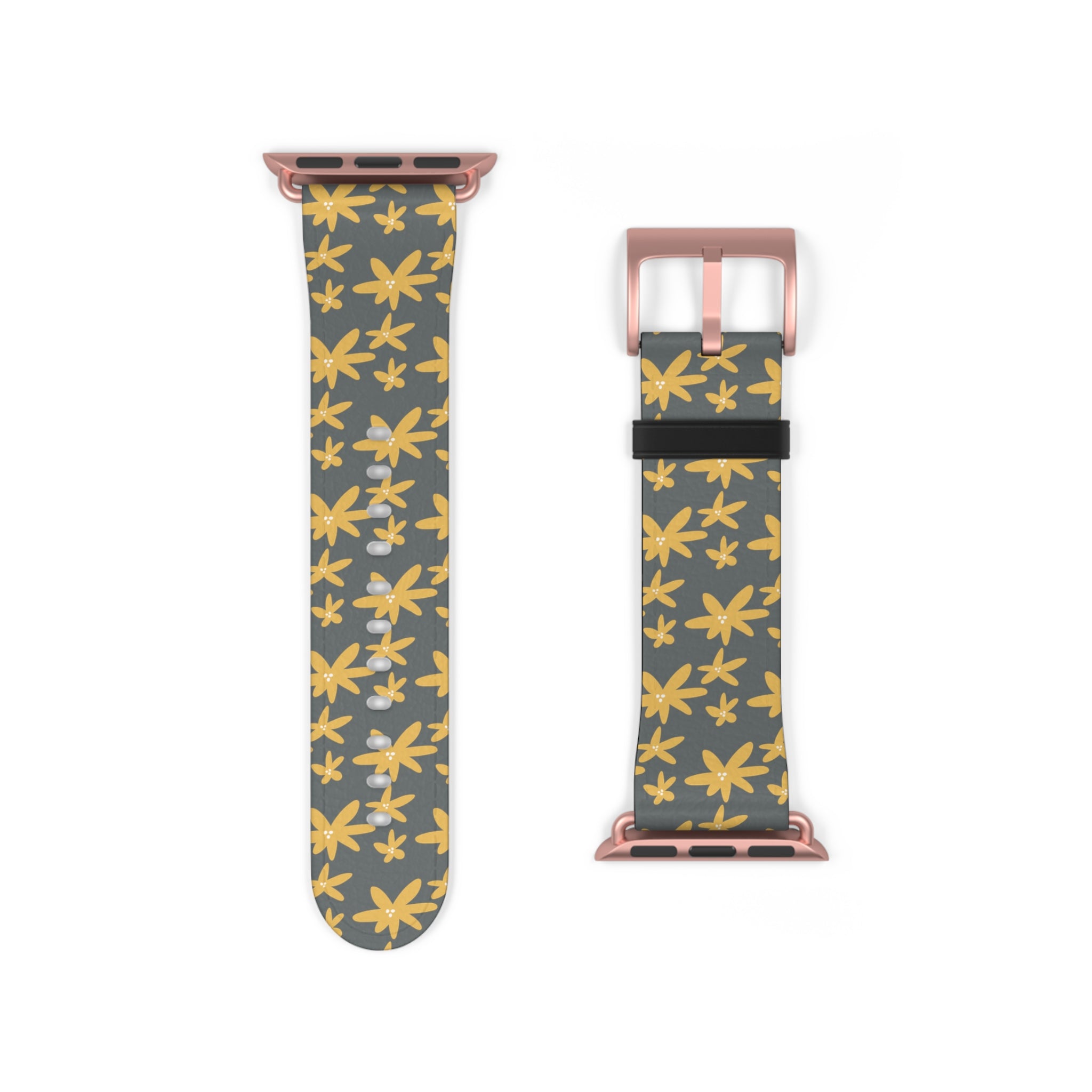 Stylish Floral Watch Band, Unique Watch Strap, Apple Watch Band, Boho Chic Accessories, Gift for Her