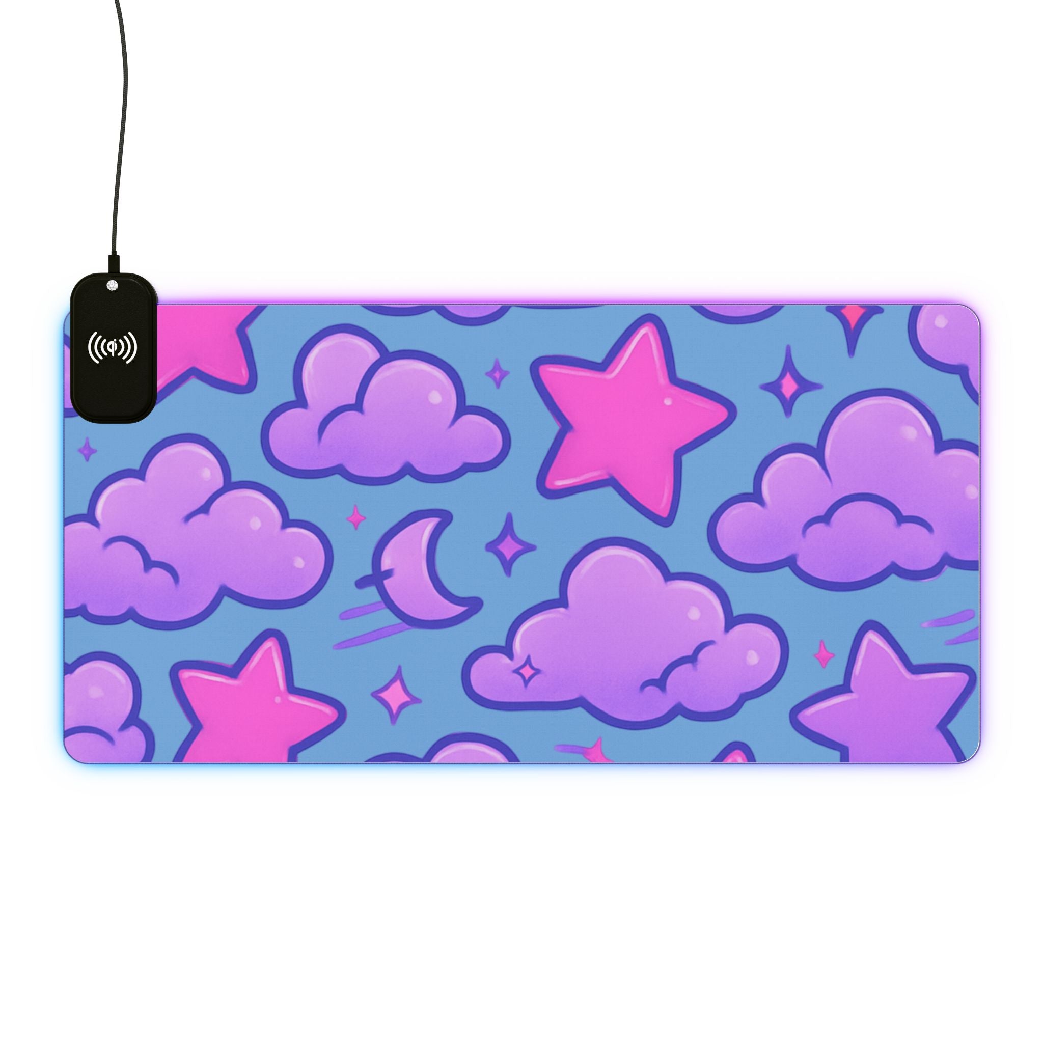 LED Gaming Mouse Pad, Wireless Charging