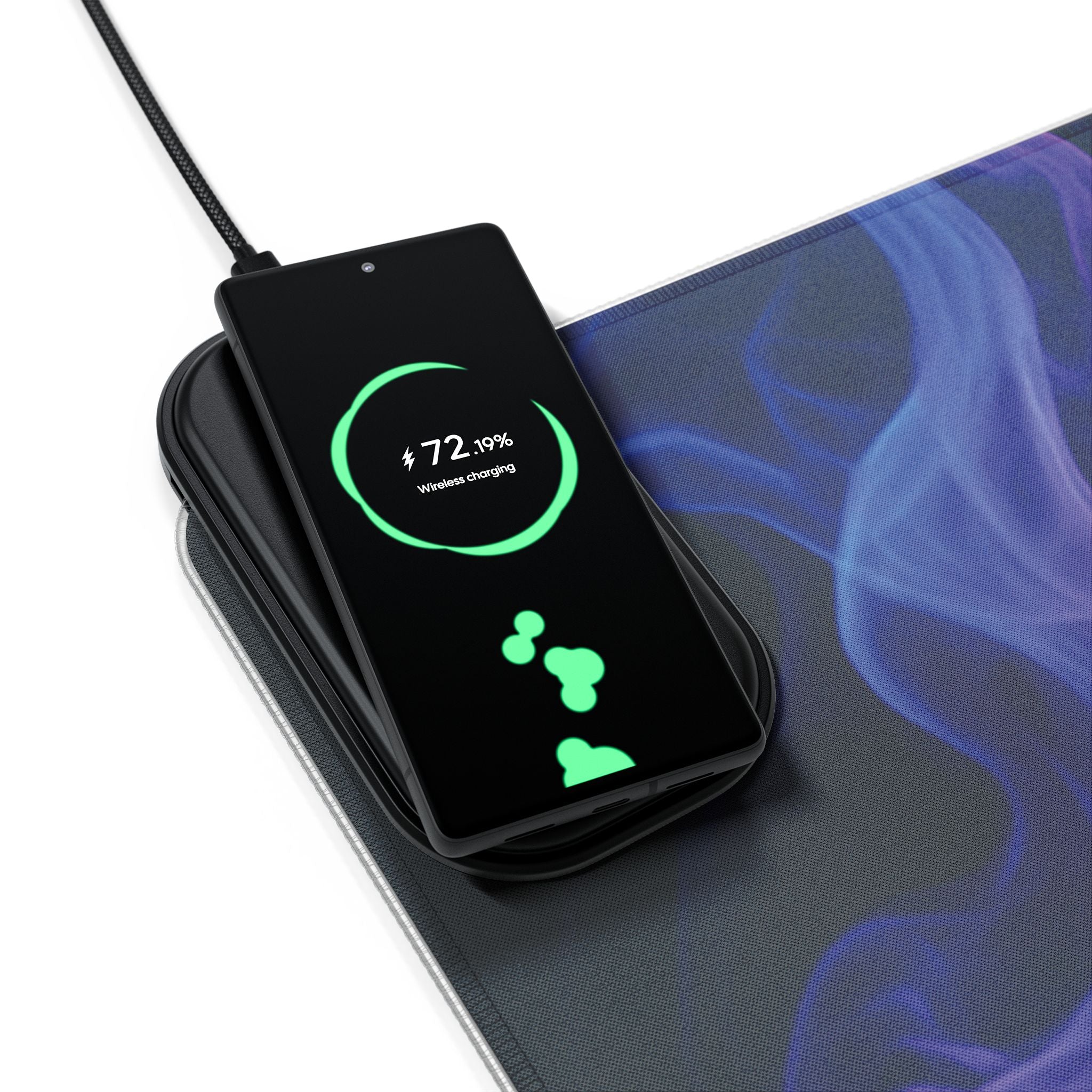 LED Gaming Mouse Pad: Wireless Charging, RGB Light-Up Desk Accessory, Perfect Gift for Gamers, Home Office Decor, PC Gaming Essentials