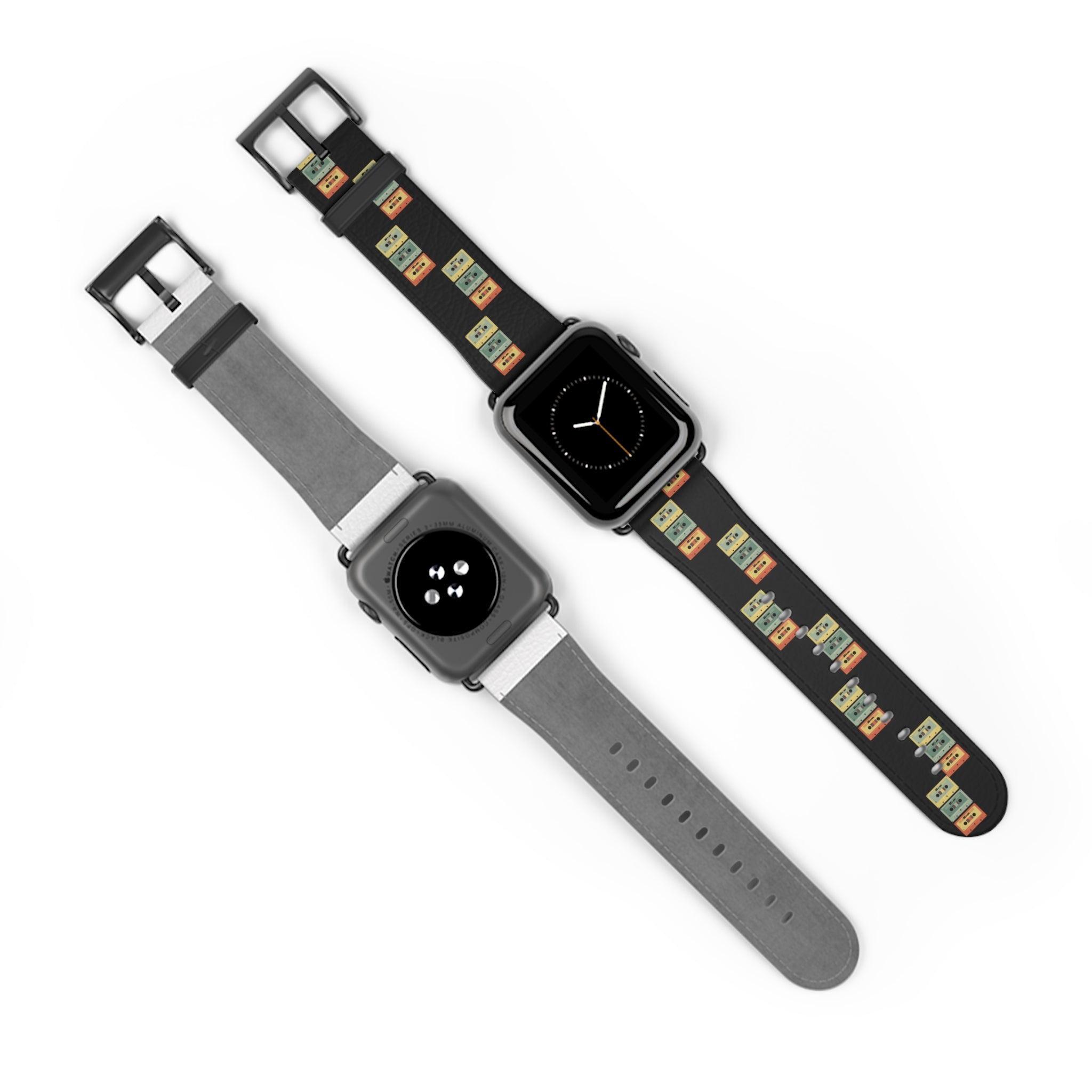Vintage cassette tape- Watch Band, Stylish Accessory for Watch Lovers, Gift for Him or Her, Unique Fitness Tracker Band, Customizable Watch Strap