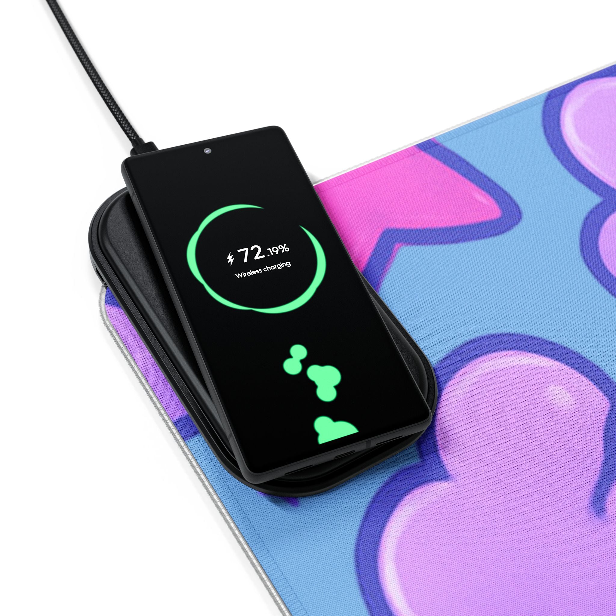 LED Gaming Mouse Pad, Wireless Charging