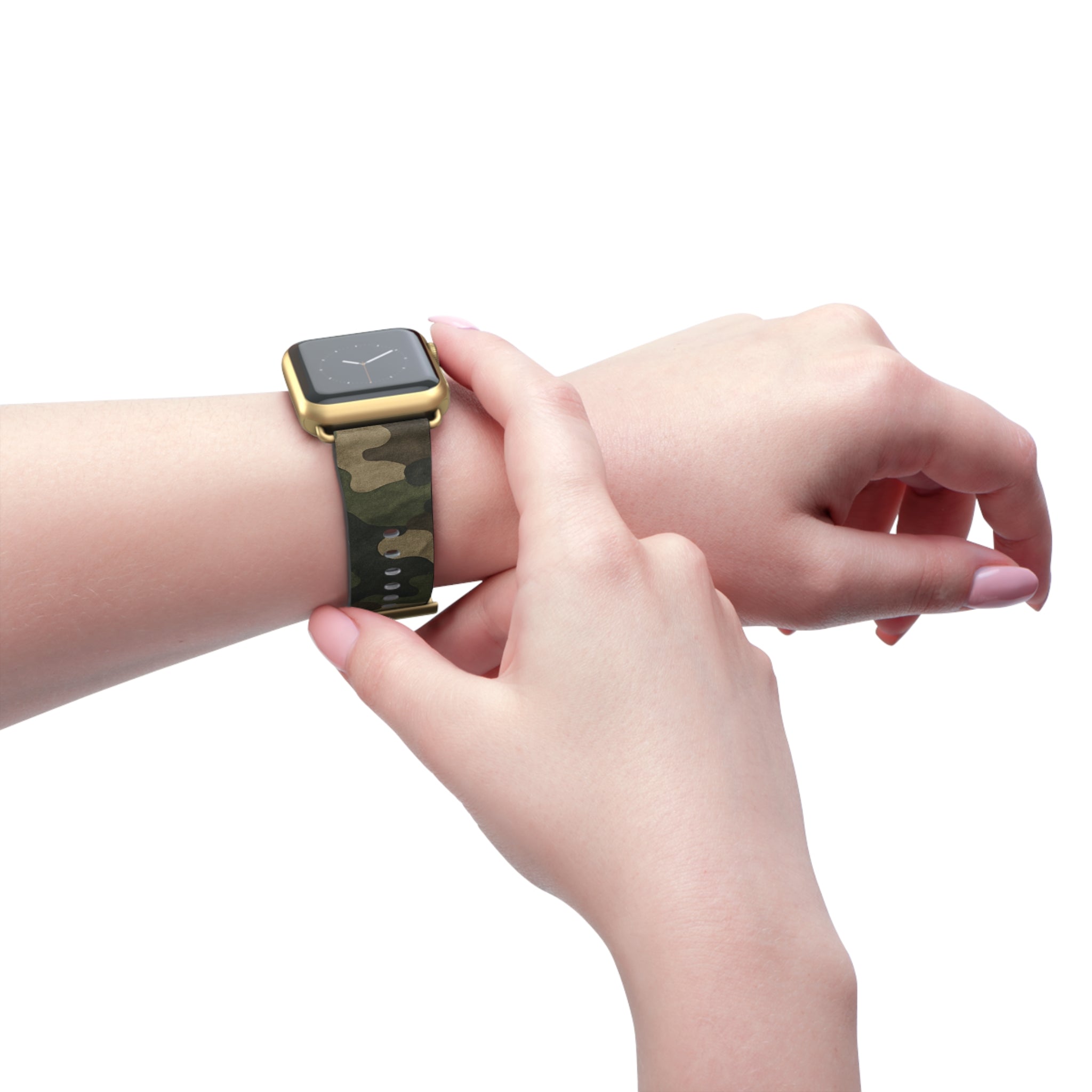Camo Watch Band, Military Style Wristband, Durable Accessory, Perfect for Active Lifestyle, Gift for Gadget Lovers