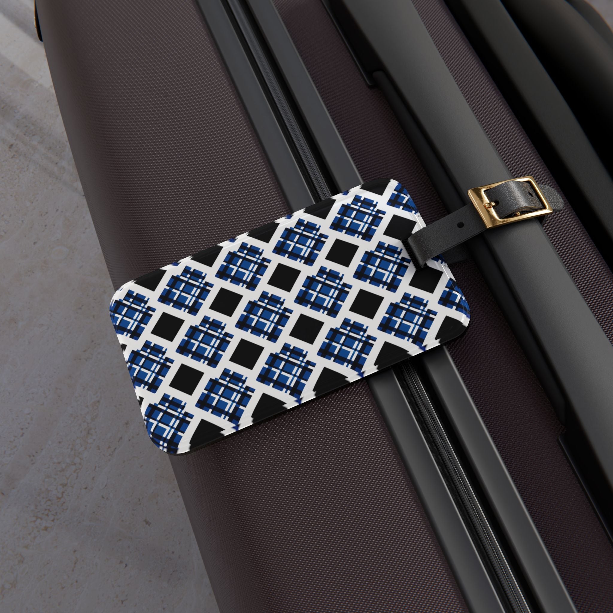 Stylish Patterned Luggage Tag for Travel Enthusiasts