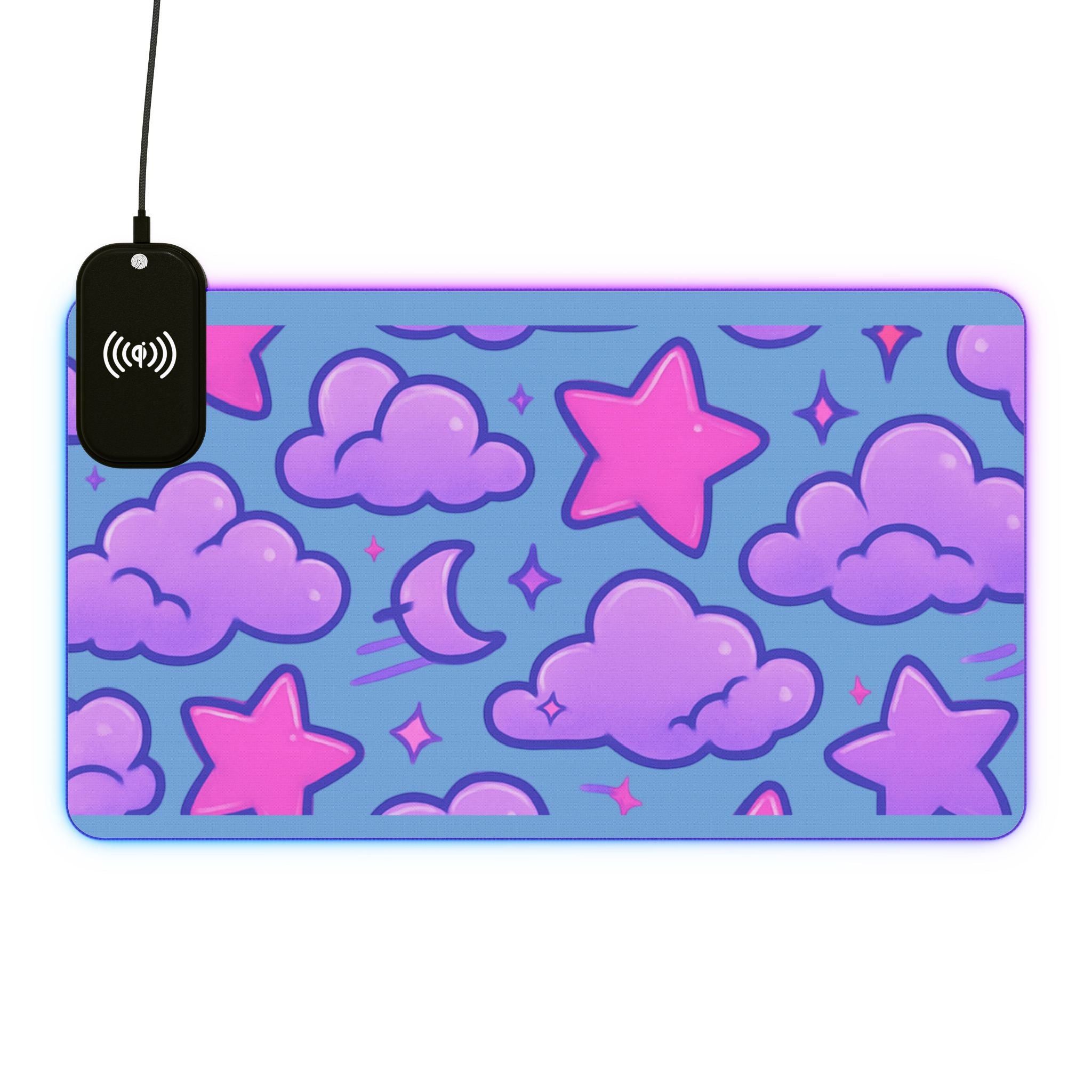 LED Gaming Mouse Pad, Wireless Charging