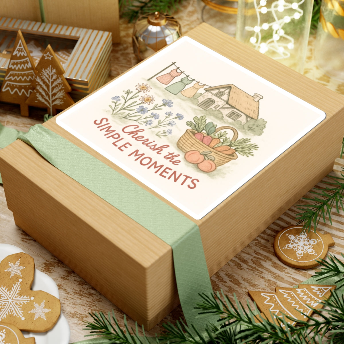 Cherish the simple moments-Kiss-Cut Stickers