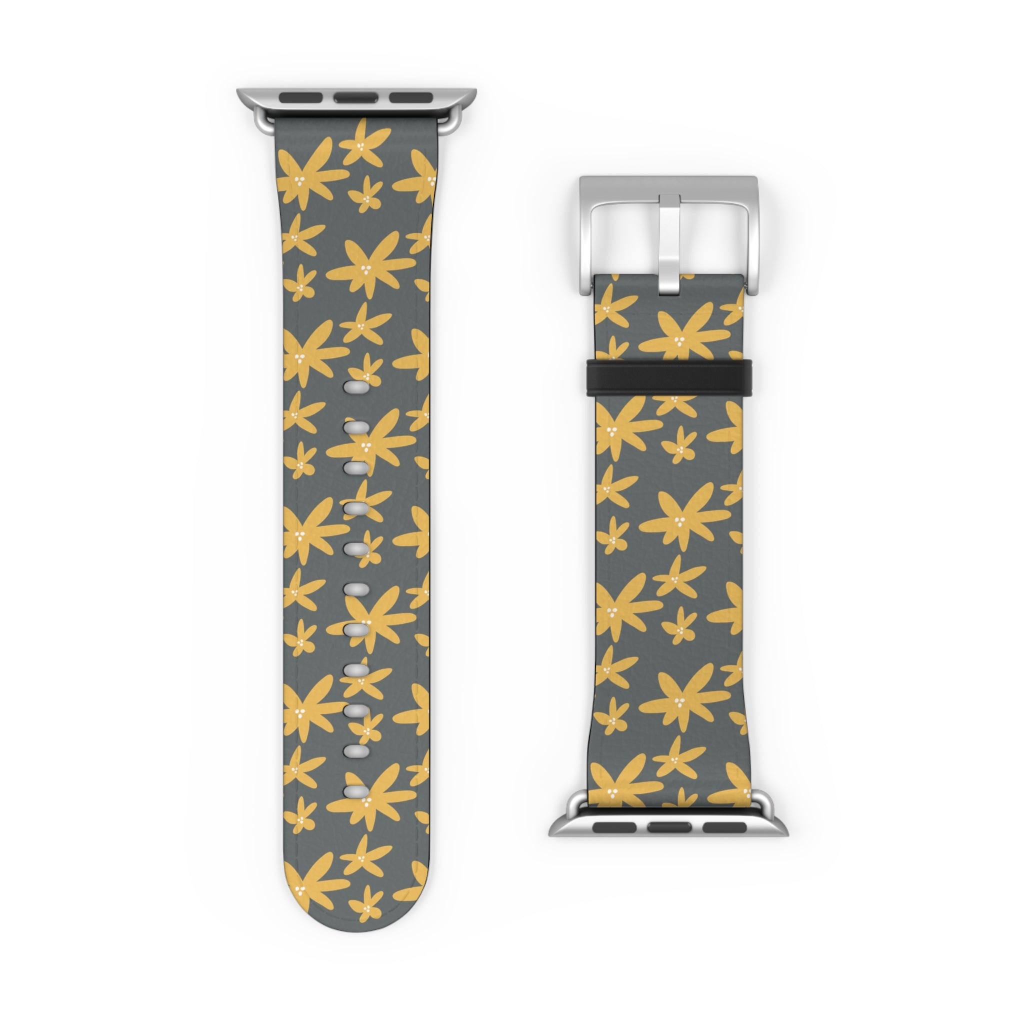 Stylish Floral Watch Band, Unique Watch Strap, Apple Watch Band, Boho Chic Accessories, Gift for Her