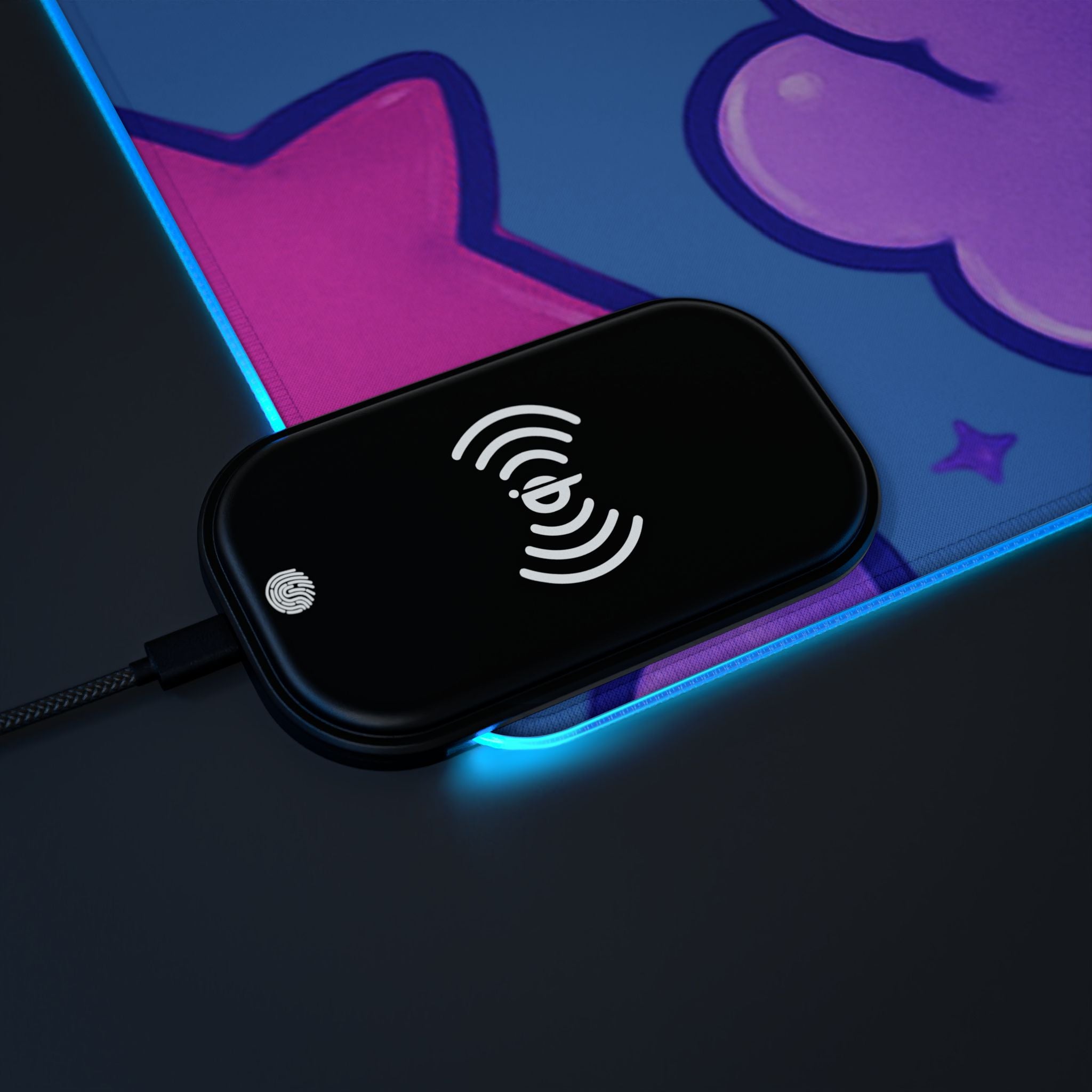 LED Gaming Mouse Pad, Wireless Charging