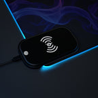LED Gaming Mouse Pad: Wireless Charging, RGB Light-Up Desk Accessory, Perfect Gift for Gamers, Home Office Decor, PC Gaming Essentials