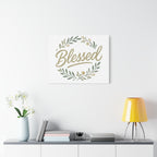 Blessed Wreath Matte Canvas Wall Art (Stretched 1.25")