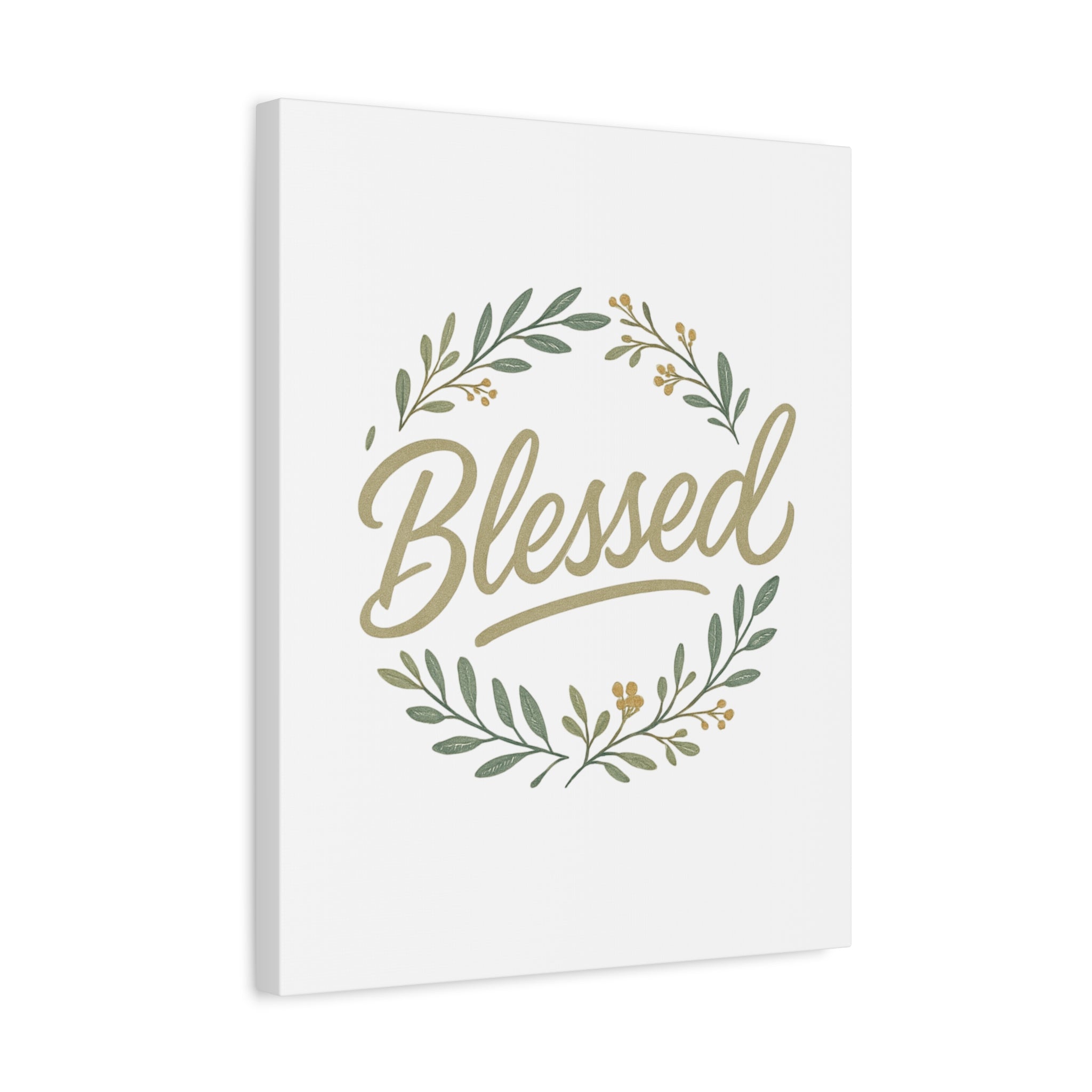 Blessed Wreath Matte Canvas Wall Art (Stretched 1.25")