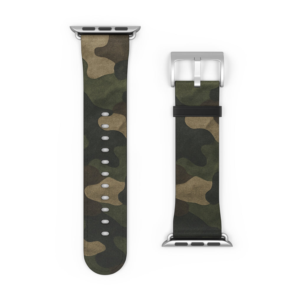Camo Watch Band, Military Style Wristband, Durable Accessory, Perfect for Active Lifestyle, Gift for Gadget Lovers