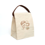 Charming Canvas Lunch Bag, Eco-Friendly Tote, Picnic Essentials, Gift for Food Lovers, Reusable Lunch Holder