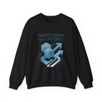 Crewneck Sweatshirt - "Navigate Change With Confidence" Motivational Graphic