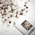 Cozy Winter Scene Puzzle (110, 252, 520, 1014-piece) - Perfect Gift for Family Game Night