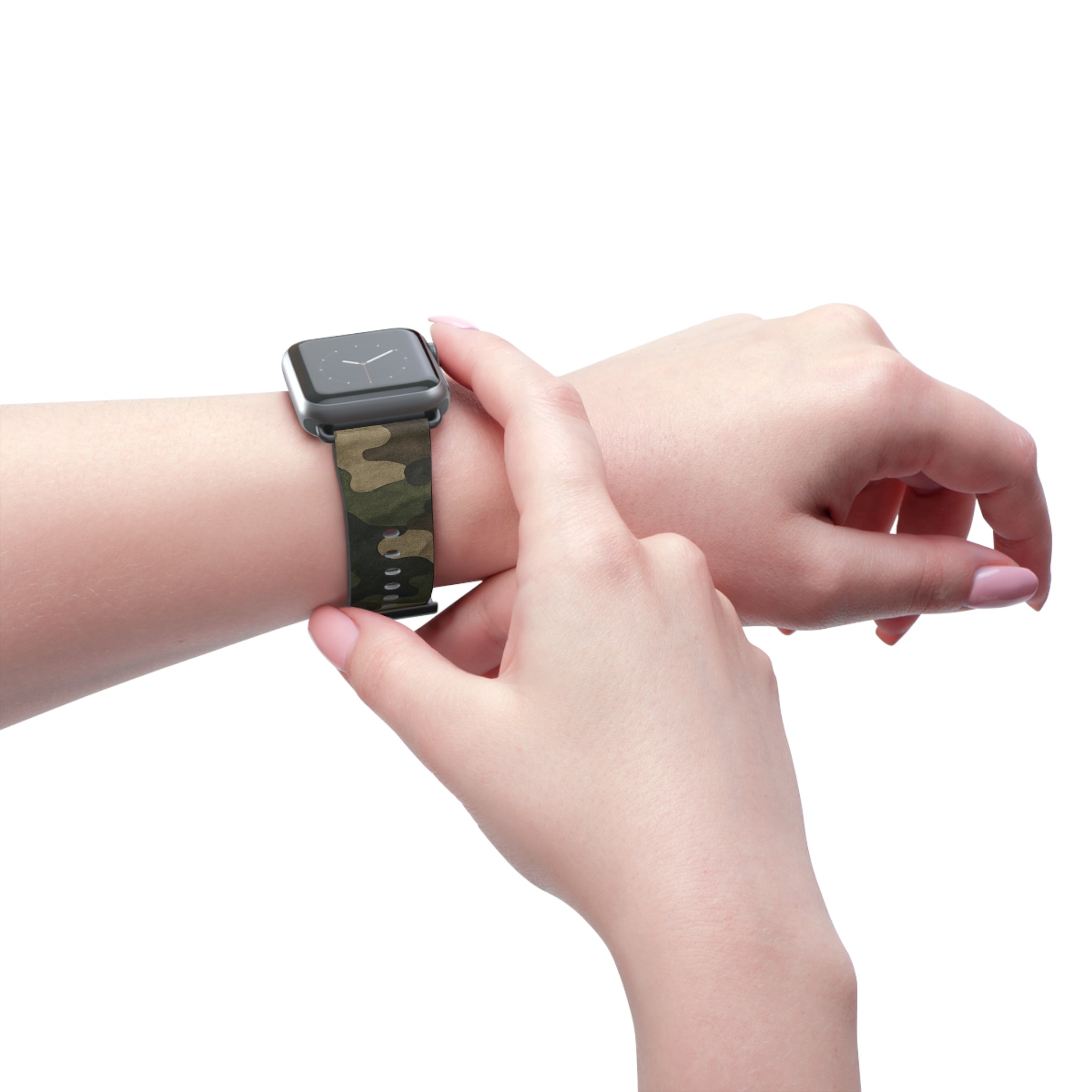 Camo Watch Band, Military Style Wristband, Durable Accessory, Perfect for Active Lifestyle, Gift for Gadget Lovers