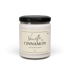 Vanilla Cinnamon Scented Soy Candle - 9oz