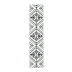 Aztec Pattern Cotton-Poly Table Runner — Southwestern Tribal Dining Decor