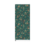 Green Floral Christmas Wrapping Paper