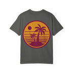 Sunset Palm Tree Unisex T-Shirt | Soft Beach Vibes | Perfect for Summer, Vacations, Gifts, Beach Days, Relaxation