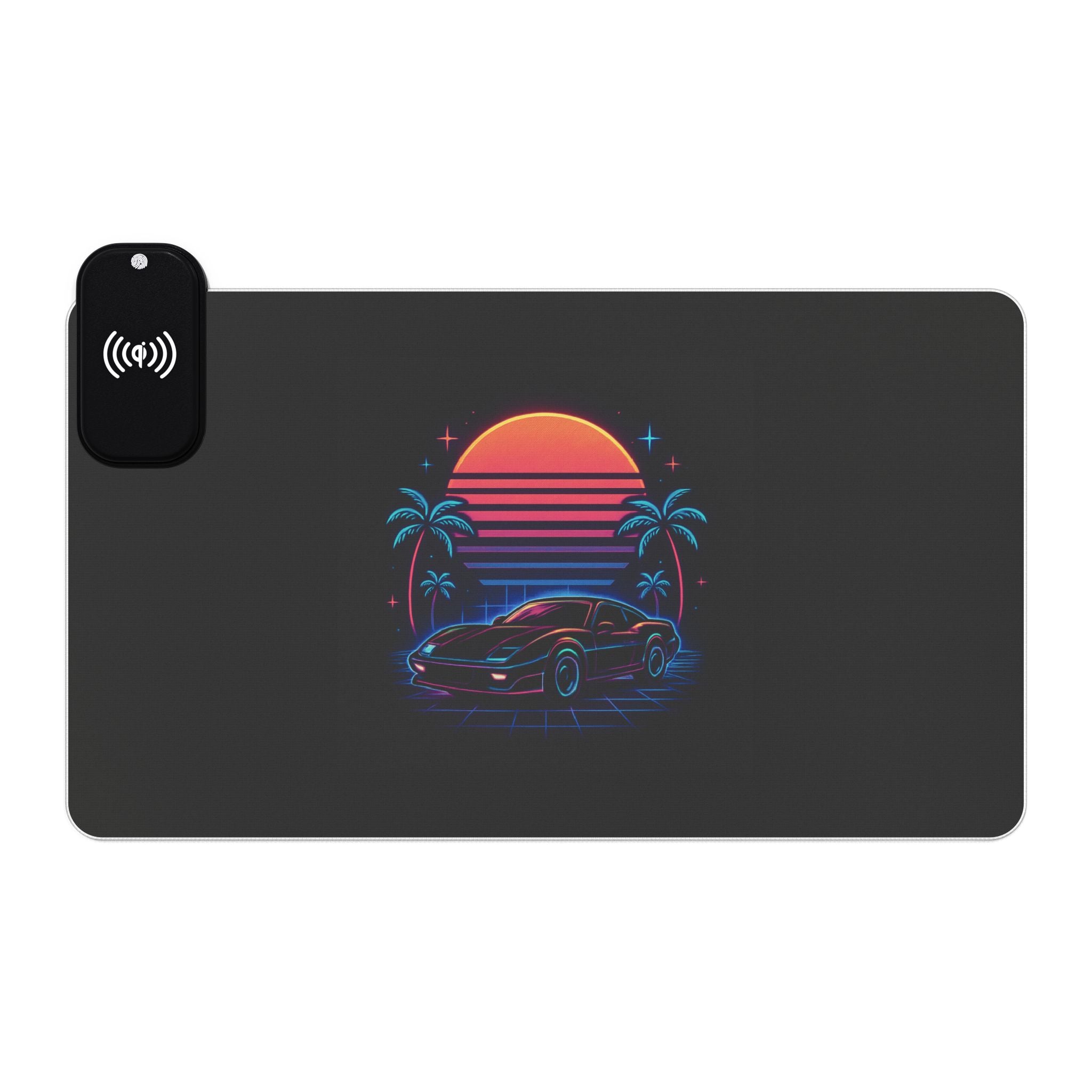 LED Gaming Mouse Pad with Wireless Charging - Retro Car Design, Desk Accessory for Gamers, LED Light Gift, Unique Office Decor, [...]