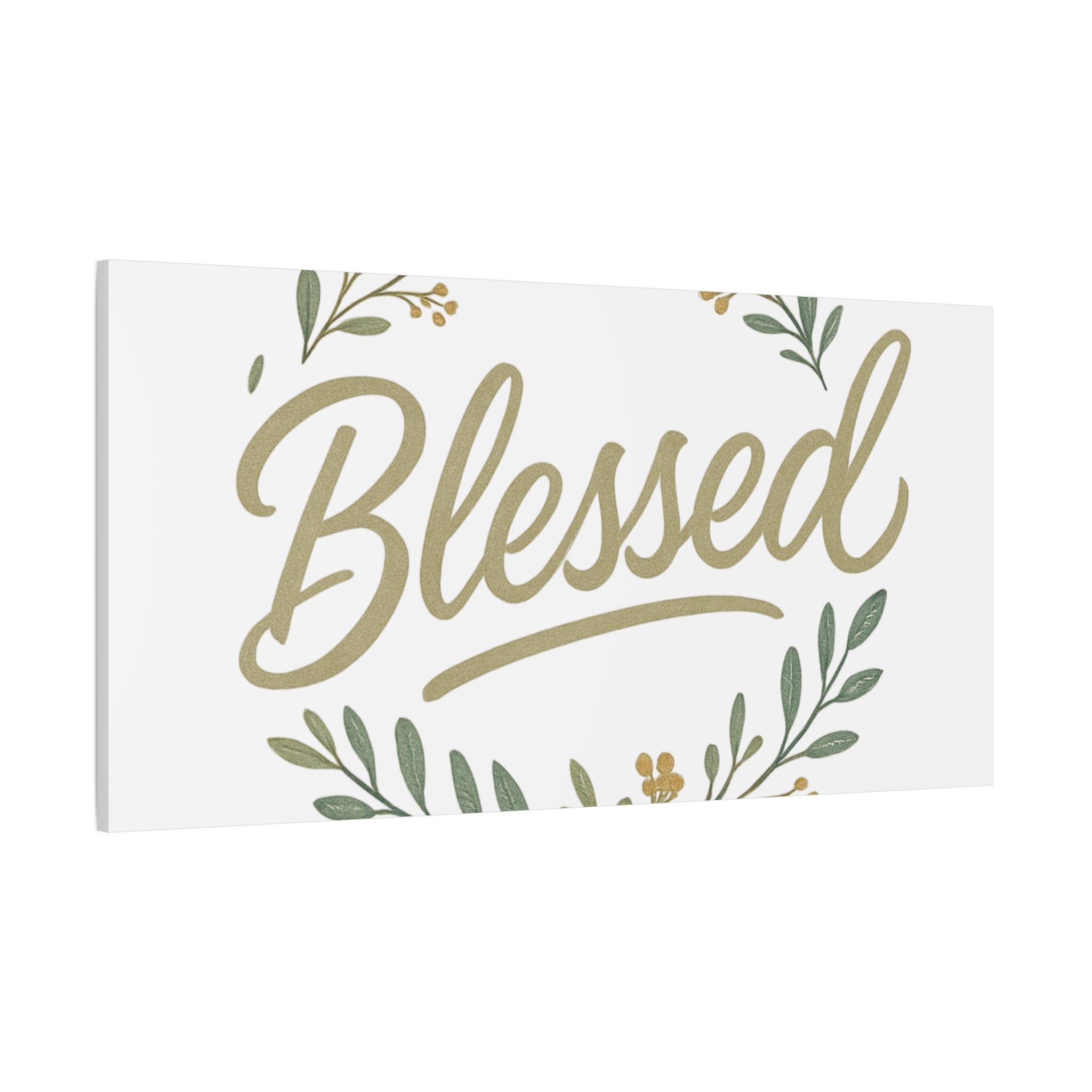 Blessed Wreath Matte Canvas Wall Art (Stretched 1.25")