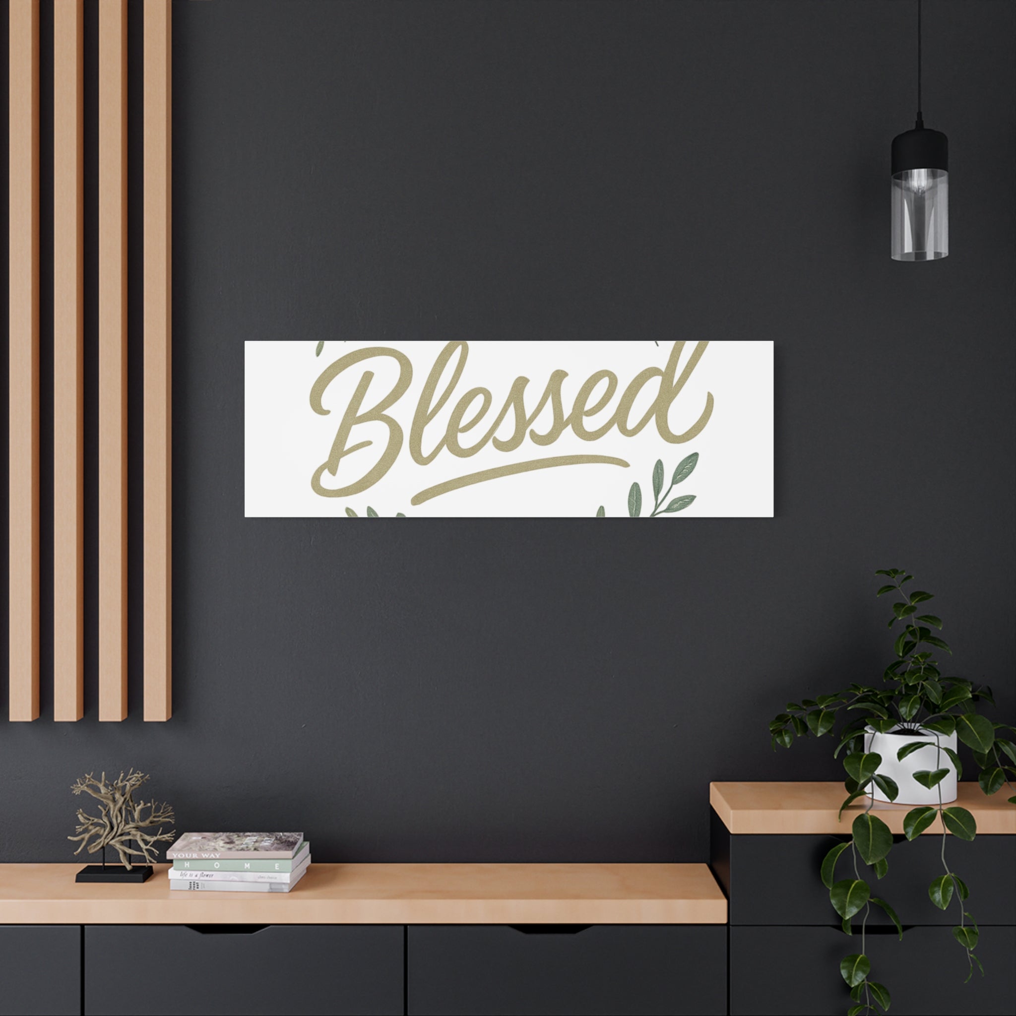 Blessed Wreath Matte Canvas Wall Art (Stretched 1.25")