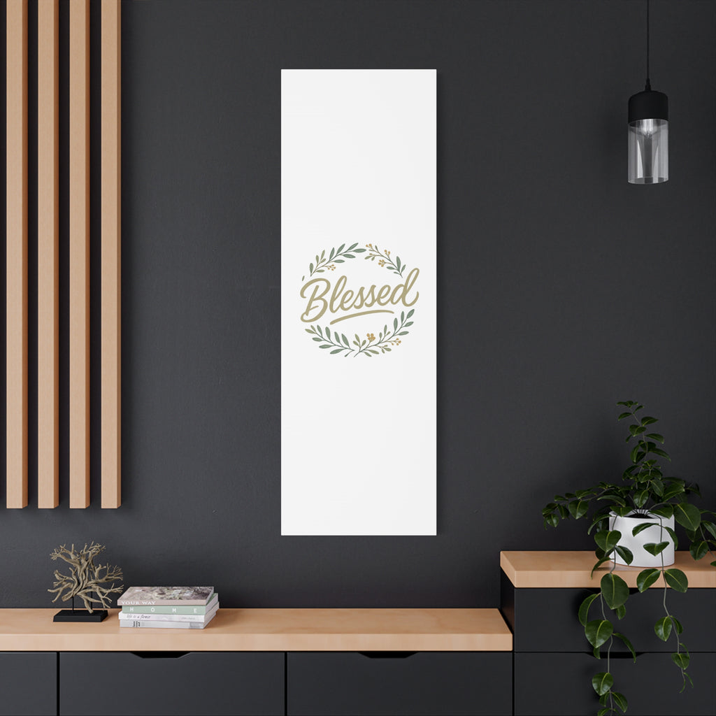 Blessed Wreath Matte Canvas Wall Art (Stretched 1.25")