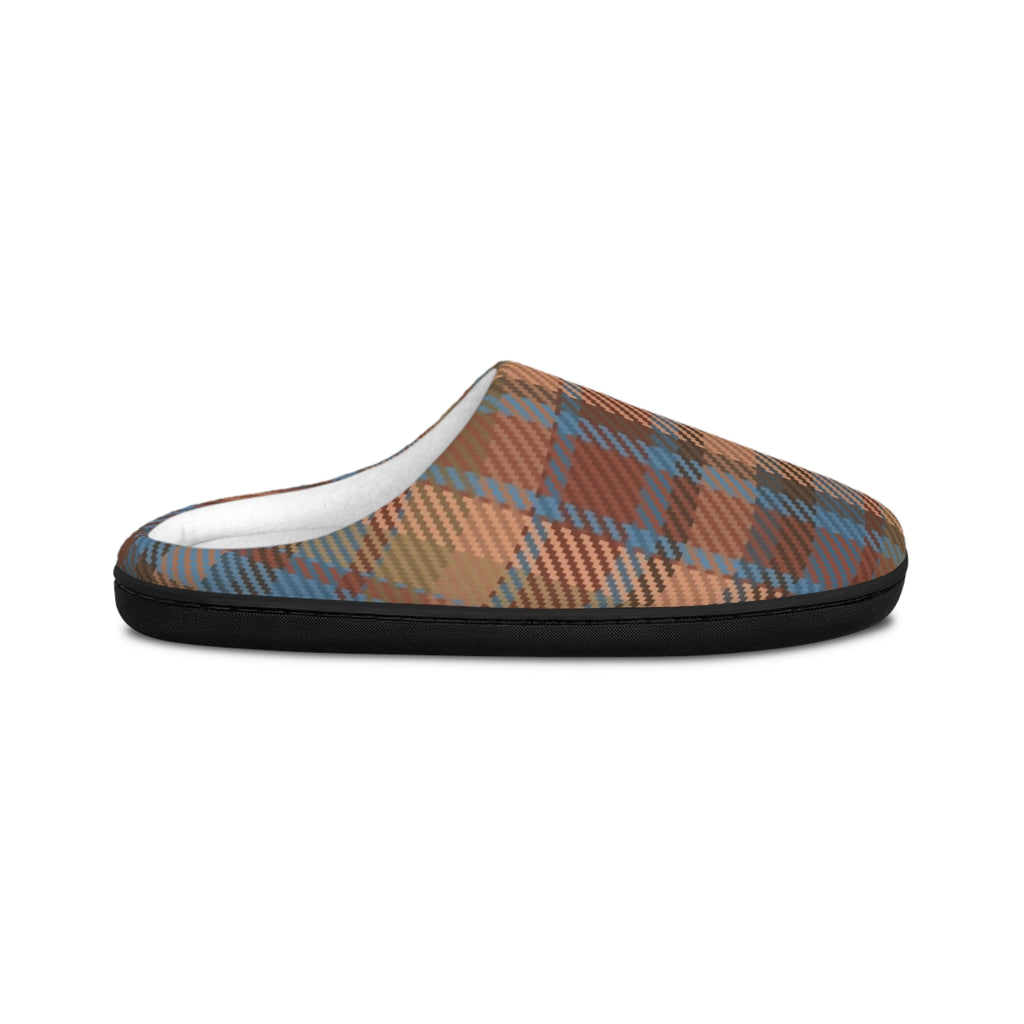 Men’s Plaid Slippers — Cozy Indoor House Slippers