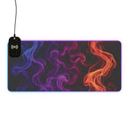 LED Gaming Mouse Pad: Wireless Charging, RGB Light-Up Desk Accessory, Perfect Gift for Gamers, Home Office Decor, PC Gaming Essentials