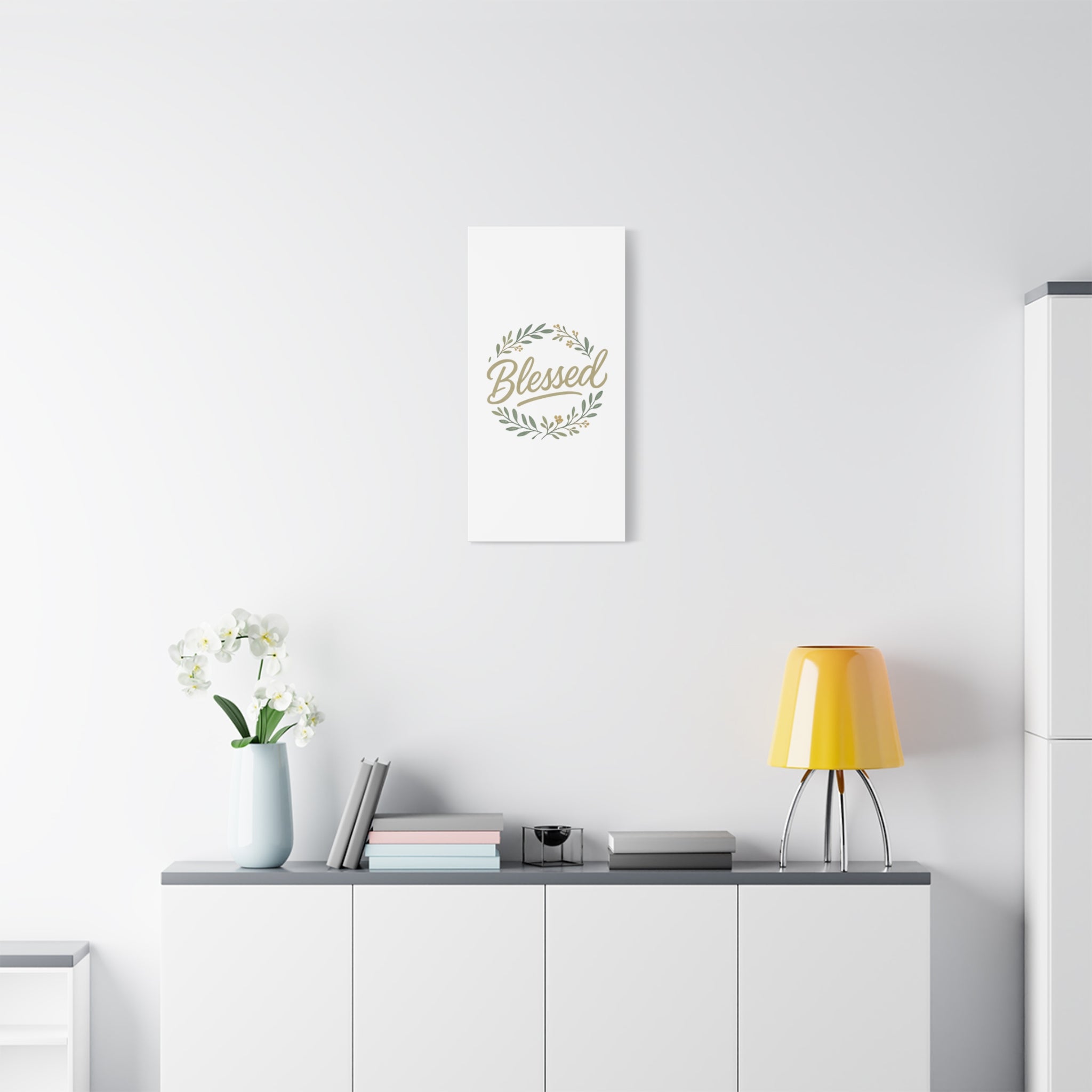 Blessed Wreath Matte Canvas Wall Art (Stretched 1.25")