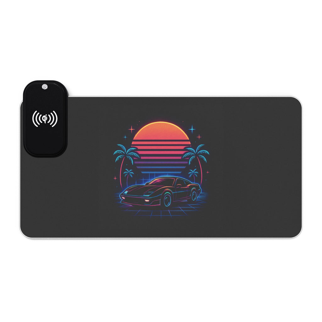 LED Gaming Mouse Pad with Wireless Charging - Retro Car Design, Desk Accessory for Gamers, LED Light Gift, Unique Office Decor, [...]