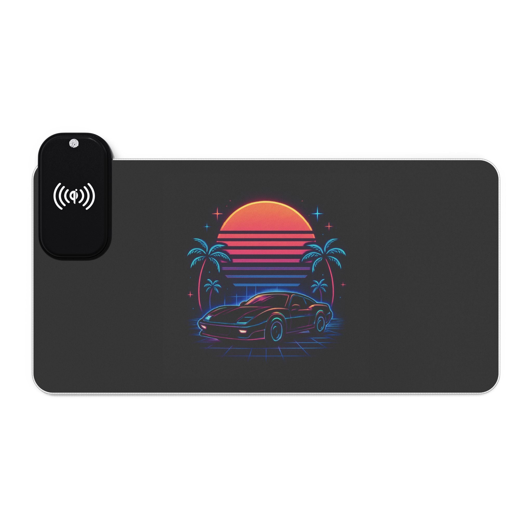 LED Gaming Mouse Pad with Wireless Charging - Retro Car Design, Desk Accessory for Gamers, LED Light Gift, Unique Office Decor, [...]