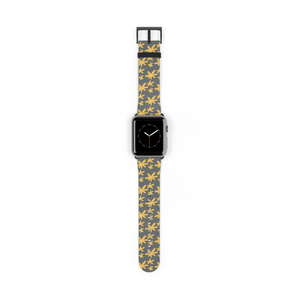 Stylish Floral Watch Band, Unique Watch Strap, Apple Watch Band, Boho Chic Accessories, Gift for Her