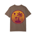 Sunset Palm Tree Unisex T-Shirt | Soft Beach Vibes | Perfect for Summer, Vacations, Gifts, Beach Days, Relaxation