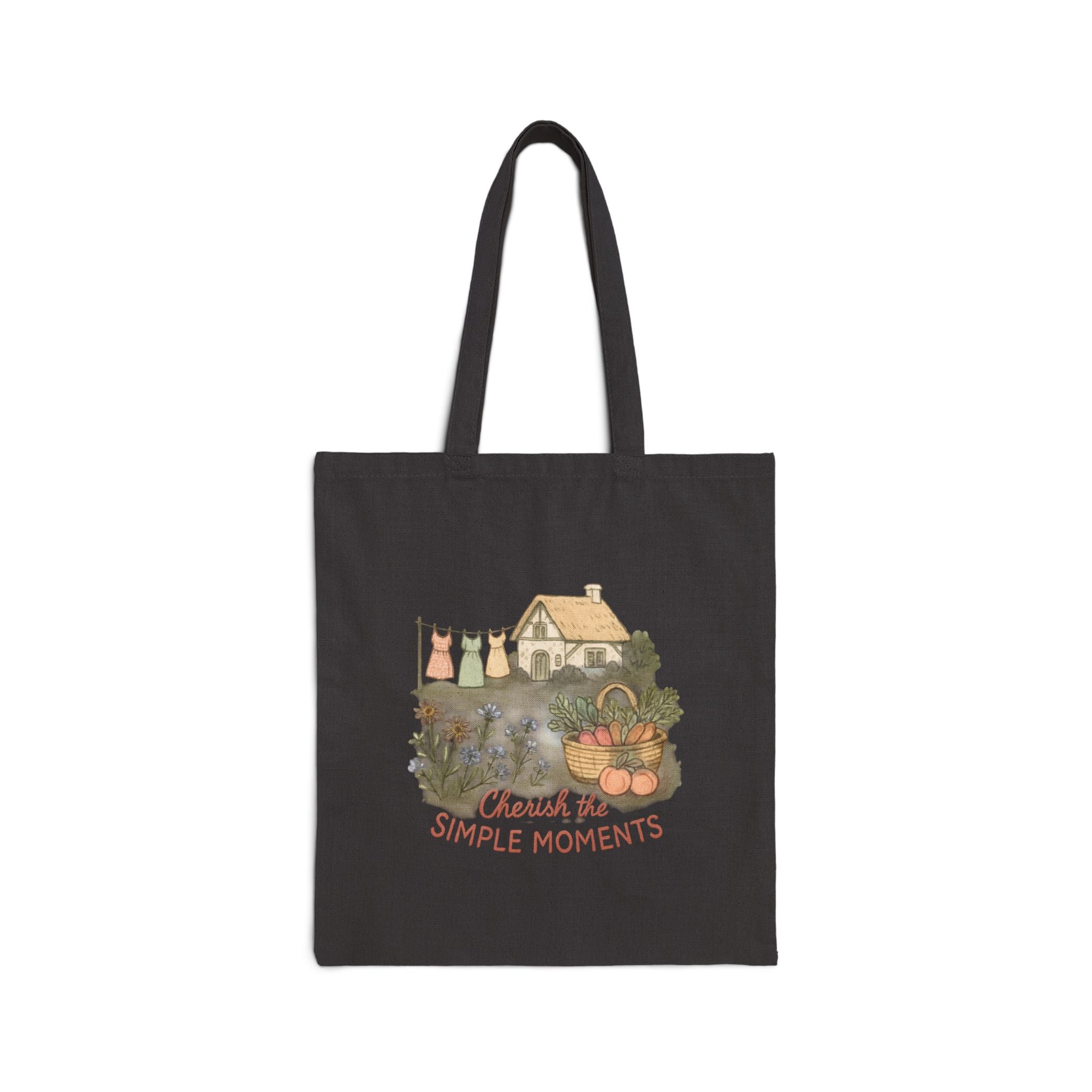 Cherish the simple moments- Cotton Canvas Tote Bag